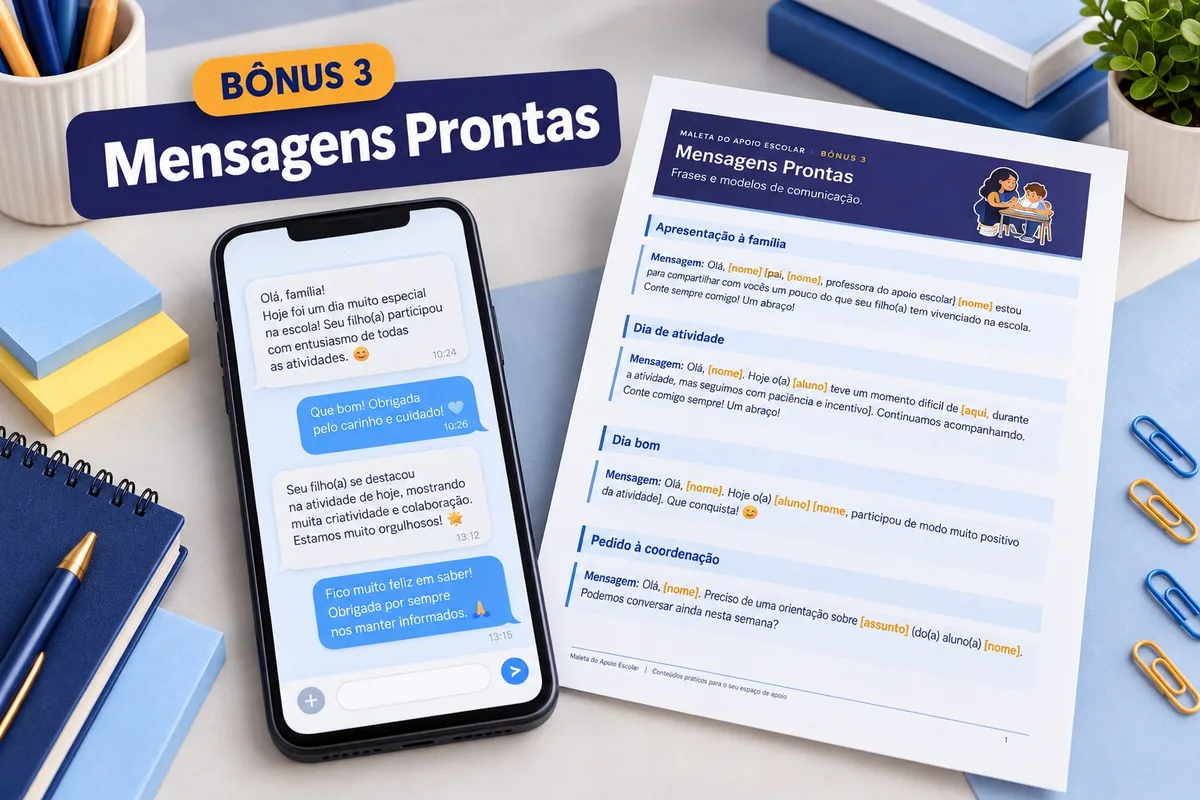 Capa do bônus 3: Mensagens Prontas